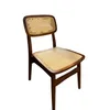 Silla Kira Madera de Caucho/Rattan Natural - Marrón Oscuro - Sillas, Uruguay | Berna home, vista 1 de 3