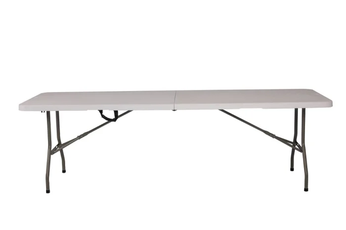 MESA PLEGABLE POLIPROPILENO 240 CM en Blanco - Muebles para el exterior, Uruguay | Alfa Ventas