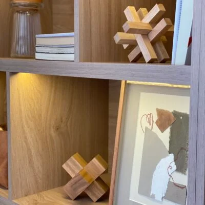 Figura geométrica en madera maciza - 3 cm (9cm) - Decoración, Uruguay | Dreams On Time, vista 3