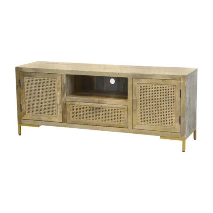 R33 Rack en Madera natural - Muebles para TV, Uruguay | Victoriana