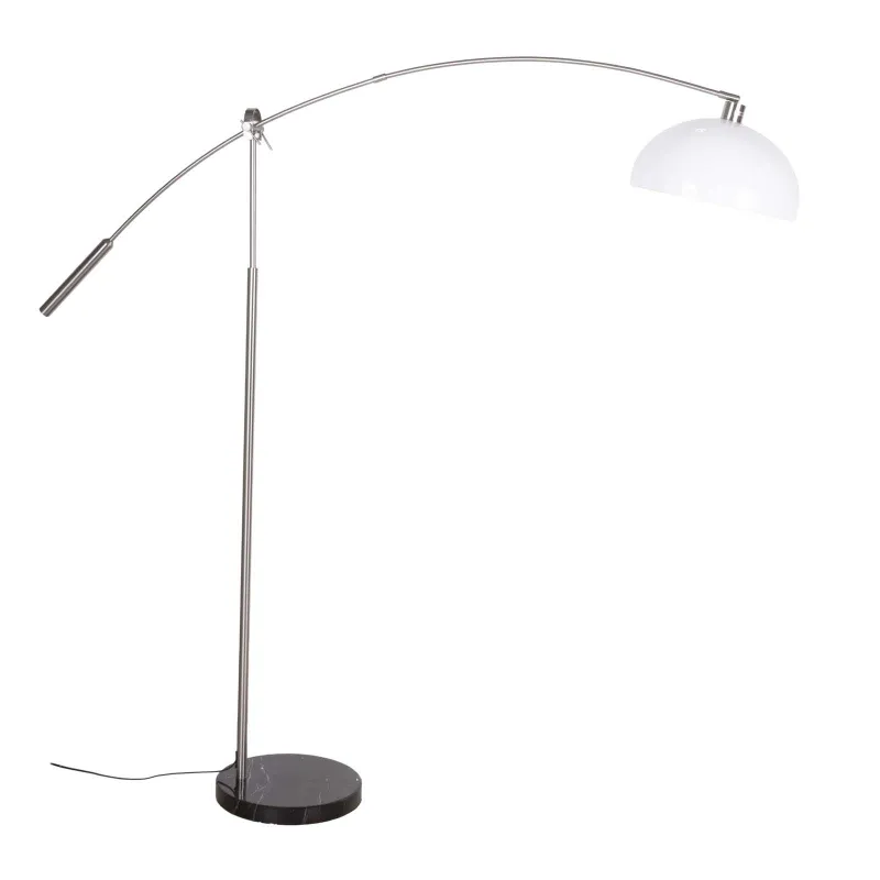 Metal Negro Lámpara de pie ml1 en Plateado - Lámparas de pie, Uruguay | Le Blanc