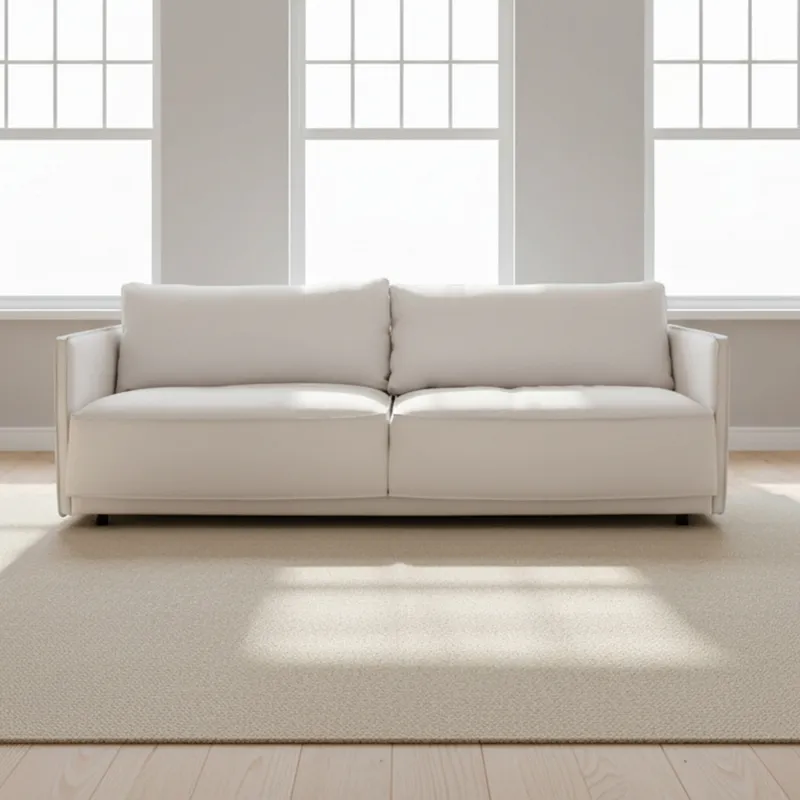 Sillón Cuero-100-natural Blanco Romeo en Blanco - Sillones y sofás, Uruguay | Divino