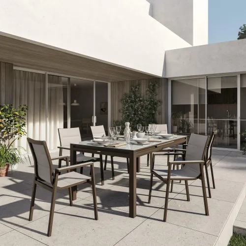 Silla Orion Gamma Moka en Marrón - Muebles para el exterior, Uruguay | Naterial Uruguay