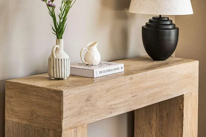 MESA DE ARRIMO / CONSOLA TAURET - 1.42 MTS en Madera natural - Bibliotecas, Uruguay | La Iberica, vista 32