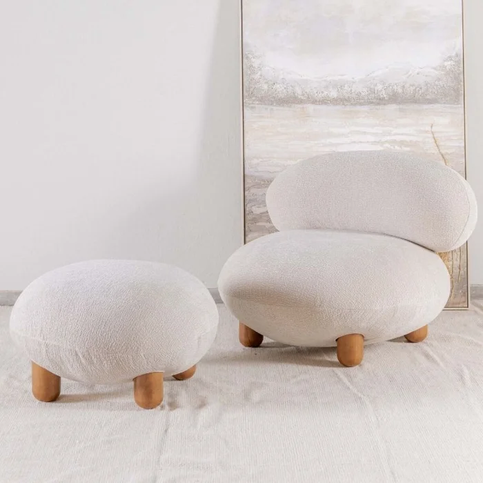 Butaca Orbitale en Beige - Butacas, banquetas y puffs, Uruguay | Fábrica Italiana, vista 2