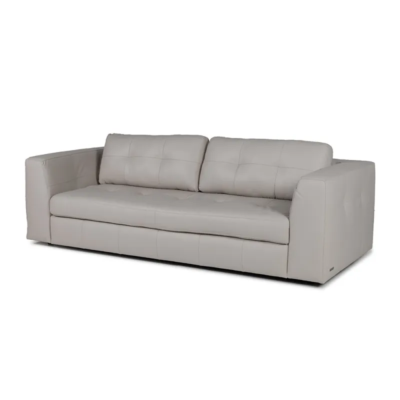 Sofá Amaro 3065 - Cuero Básico - 3 cuerpos - Greige en Beige, Uruguay | NYR