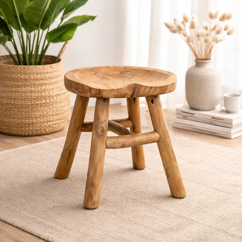 Banco "LEGNO" de Teca en Madera natural - Muebles, Uruguay | Casa Ernesta