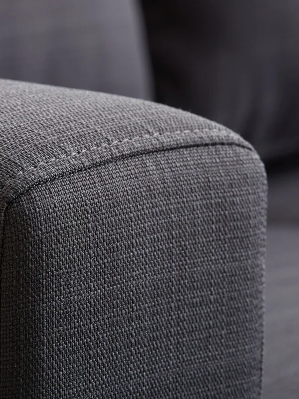 Sofá EGENSE chaise longue tela gris osc en Gris - Sillones y sofás, Uruguay | JYSK, vista 3