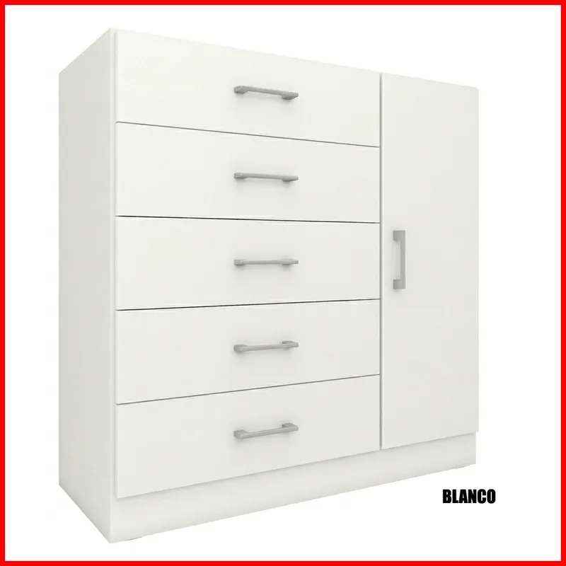 Comoda 5 cajones y puerta – Miami - Cómodas, Uruguay | Punto Unión