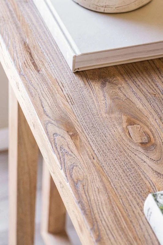 MESA DE ARRIMO / CONSOLA GEO - OLMO - 1.20 MTS en Madera natural - Bibliotecas, Uruguay | La Iberica, vista 3