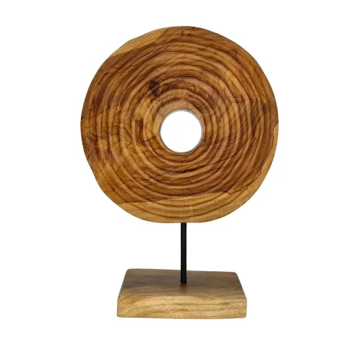 Adorno Decorativo Rueda Terracota Blanco Natural en Blanco - Decoración, Uruguay | Divino