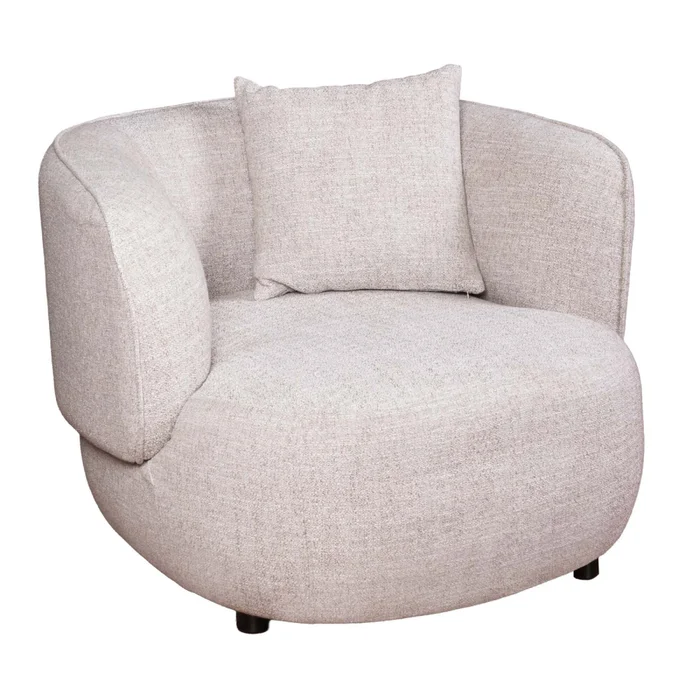 Sofá 1 Cuerpo Tela Natural-beige Livorno Natural en Madera natural - Sillones y sofás, Uruguay | Divino, vista 3
