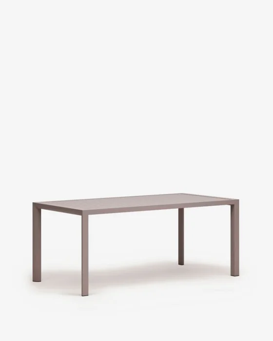 Mesa de exterior Culip de aluminio con acabado marrón - 180 x 90 cm en Marrón - Mesas de comedor, Uruguay | Kavehome