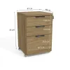 Armario Móvil para Oficina 3 cajones - Versatil en Madera natural - Escritorios y sillas de escritorio, Uruguay | Delta Center, vista 2 de 4