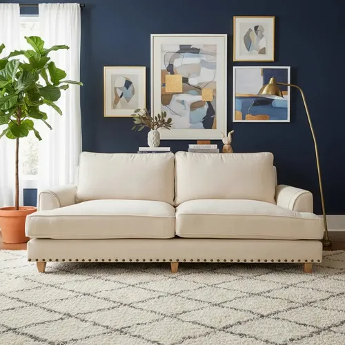 Sofá 3 Cuerpos Ozark Premium Cherami 210x90 Tapizado Eleccio A Elección A Eleccion en Beige - Sillones y sofás, Uruguay | Ozark Home