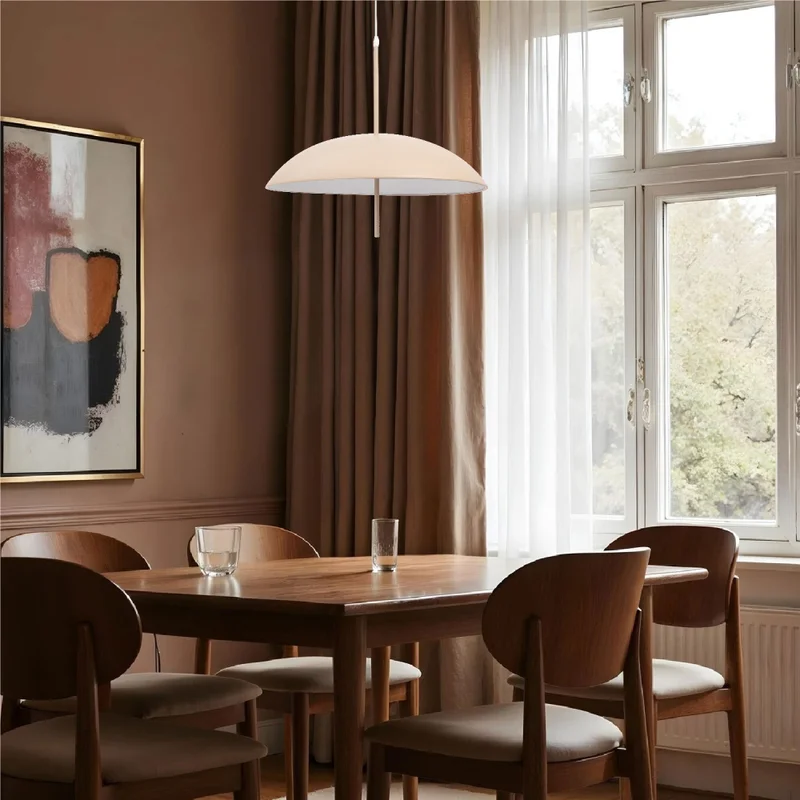Luminaria Colgante Pauline Medium Beige ø 35 cm en Beige - Lámparas colgantes, Uruguay | Serlux, vista 6