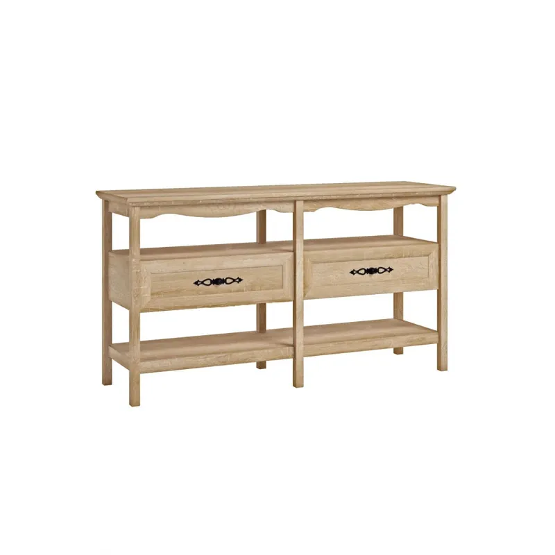 Mueble para TV de madera tradicional - Sauder - Linea Adaline Café en Madera natural - Muebles para TV, Uruguay | Ecowood