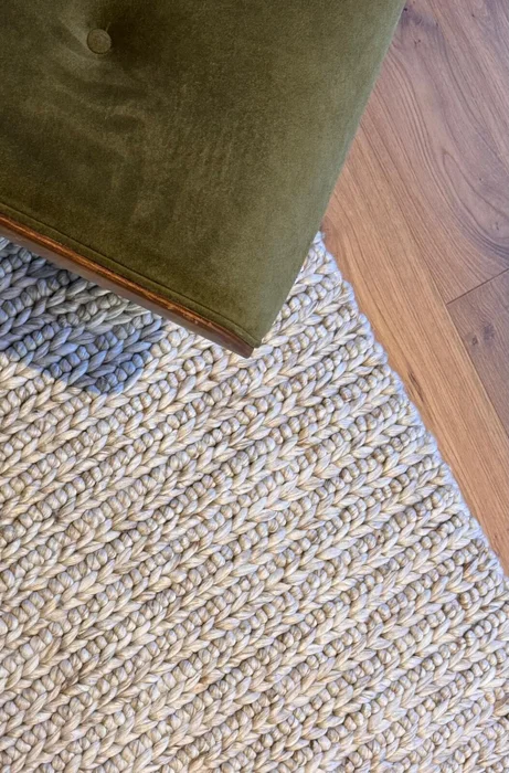 ALFOMBRA LANA MIX NUDOS/ESPIGA GRIS en Gris - Textiles, Uruguay | Masinfinito Casa