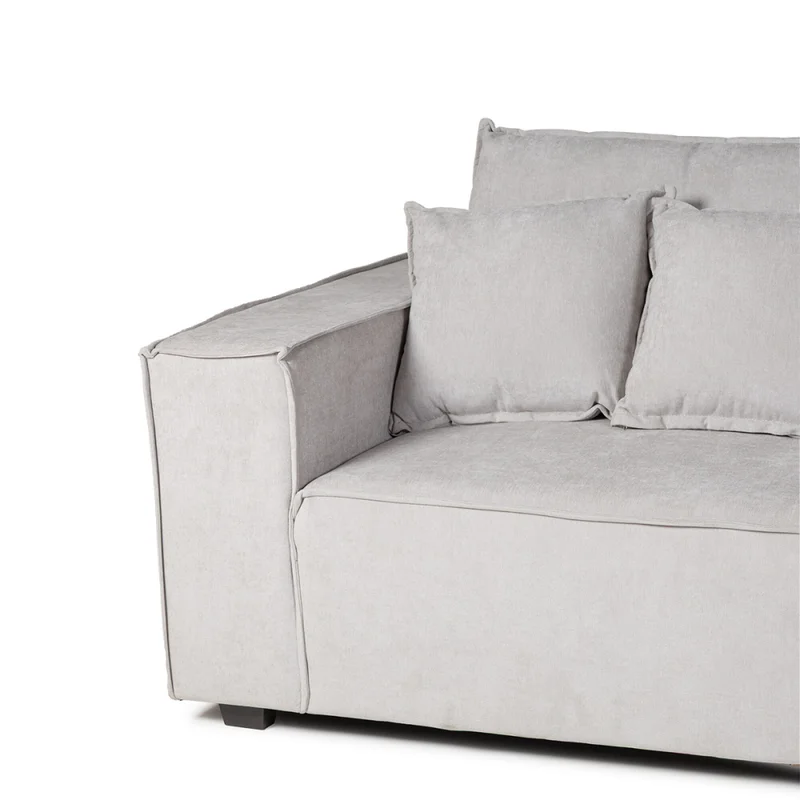 Sofá Modular Maia (4 módulos) - Tela Microfibra - 12073 (Greige) en Beige - Sillones y sofás, Uruguay | Nyr, vista 5
