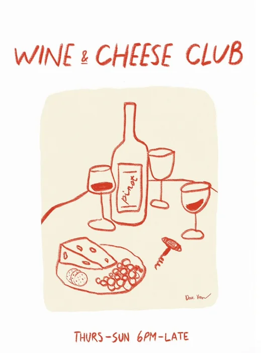 Wine & Cheese Club - Láminas, Uruguay | Mara Estudio