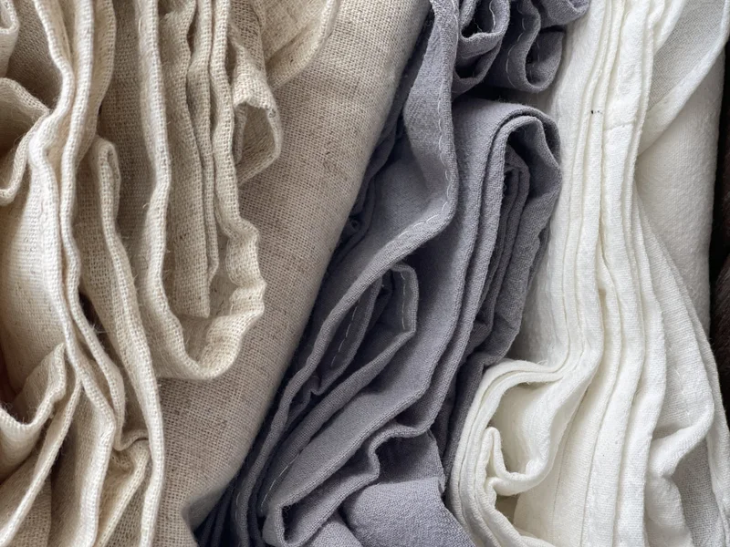 Manteles de Lino en Blanco, Natural, Gris - Textiles, Uruguay | Indrana, vista 5