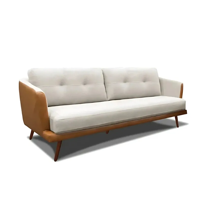 Sillón Sofá Trinidad 3 Cuerpos - Marrón y Beige en Marrón - Sillones y sofás, Uruguay | Ecowood