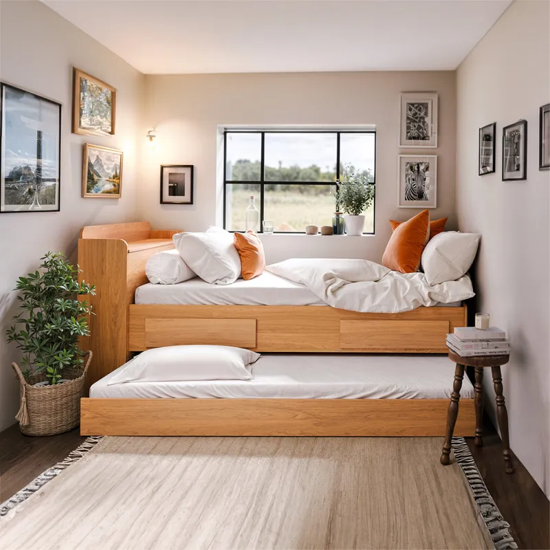 Cama marinera - Onix - Con baúl - 1 Plaza - Freijo en Marrón - Dormitorio, Uruguay | NYR