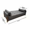 Sofá Cama de 3 Cuerpos - Grecia en Gris - Sillones y sofás, Uruguay | Delta Center, vista 4 de 8