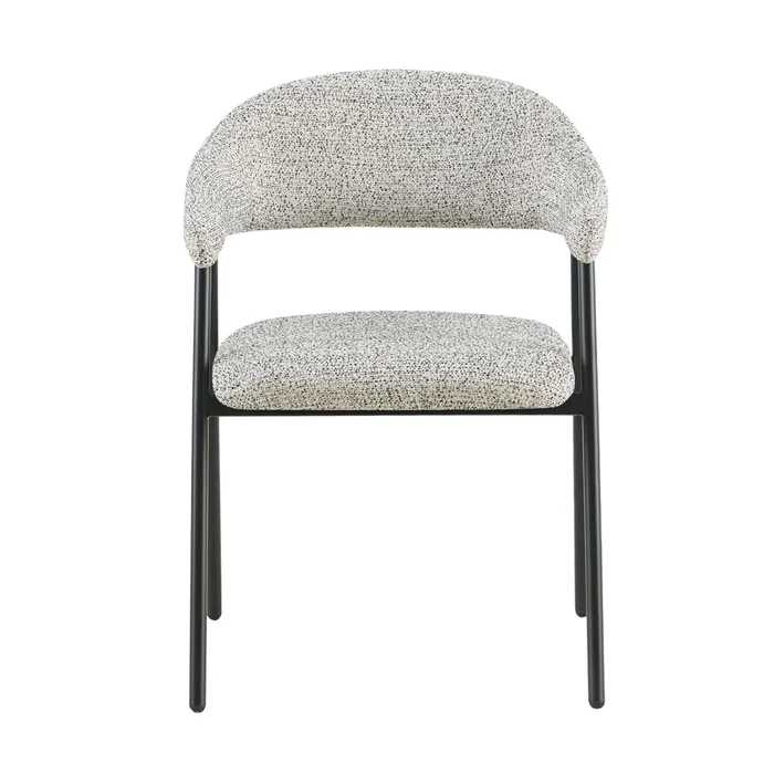 Silla De Comedor Metal-y-tela Gris Camelia en Gris - Sillas, Uruguay | Divino, vista 3