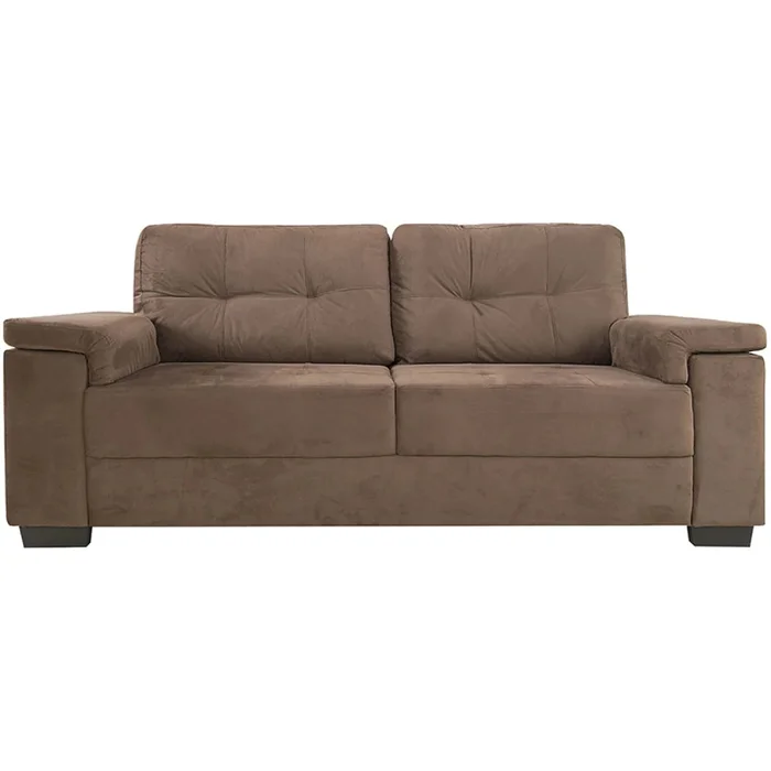 Sillon Lux - 3 Cuerpos - Tela Marron en Marrón - Sillones y sofás, Uruguay | Ecowood