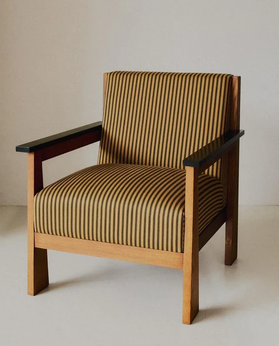 BUTACA FRESNO RAYAS en Multicolor - Butacas, banquetas y puffs, Uruguay | Zara Home