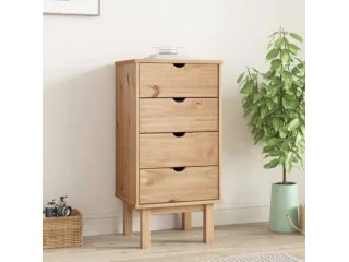 Cajonera 4 C Mel/gris Linea Nordica en Madera Maciza en Madera natural - Cómodas, Uruguay | Quesal, vista 8