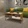 Mesa De Living Mesa Ratona Estilo Nordico 2 Cajones en Atacama/Gris/Blanco - Mesas de living, Uruguay | Soy Hogar, vista 5 de 6