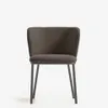 Silla Ciselia de borreguito negro y acero negro en Negro - Sillas, Uruguay | Kavehome, vista 6 de 8