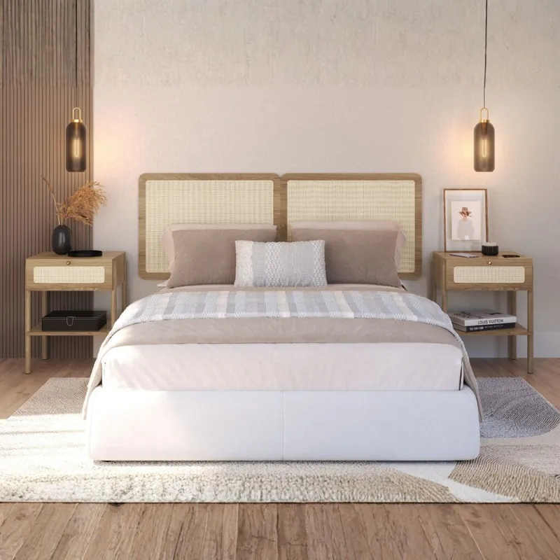 Respaldo Oslo - Queen - Natural en Marrón - Respaldos de cama, Uruguay | NYR