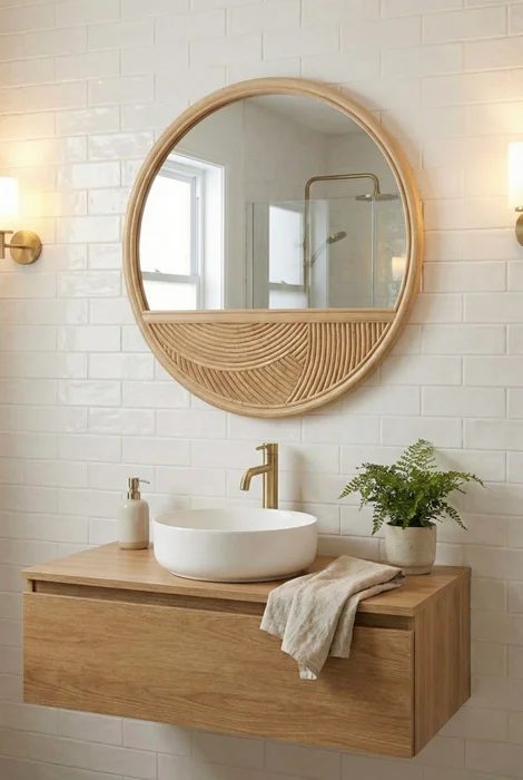 Espejo Greco en Madera natural - Espejos, Uruguay | Indrana, vista 3