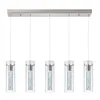 Colgante led lineal cinco cilindros efecto agua 30W en Plateado - Lámparas colgantes, Uruguay | Iluminica, vista 2 de 6