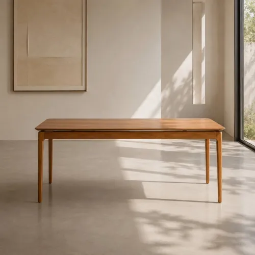 Mesa de Comedor Wind - 140 x 90 - Canela en Blanco - Mesas de comedor, Uruguay | NYR