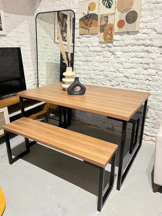 Mesa de Comedor Bissenger Nogal / Negro en Negro/Nogal - Mesas de comedor, Uruguay | Berna home, vista 2