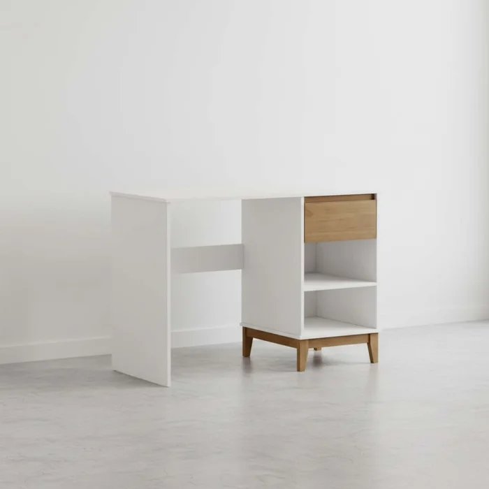 Escritorio Mdf-y-madera Adaku en Blanco - Escritorios, Uruguay | Divino