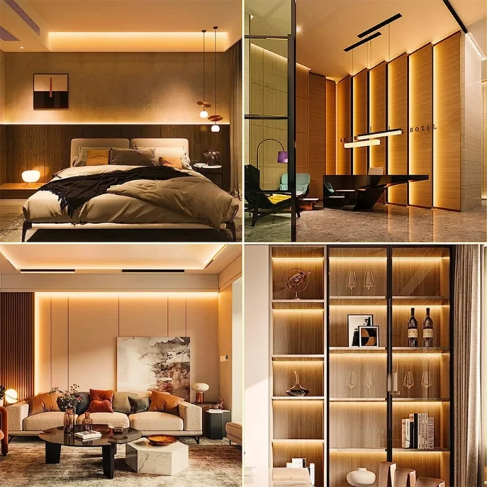 Cinta LED Strip Light 20W/M IP20 Luz Cálida en Blanco - Lámparas de pie, Uruguay | Serlux, vista 6