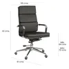 Silla De Escritorio Pu-y-acero Negro D-105 en Negro - Escritorios y sillas de escritorio, Uruguay | Divino, vista 5 de 5