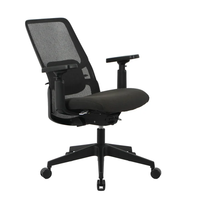 Silla De Oficina Malla-y-polipropileno Negro M2 en Negro - Sillas de escritorio, Uruguay | Divino, vista 7