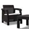 Juego de Jardín Mykonos - 2 butacas y mesa - Moka en Marrón - Muebles para el exterior, Uruguay | NYR, vista 6 de 8