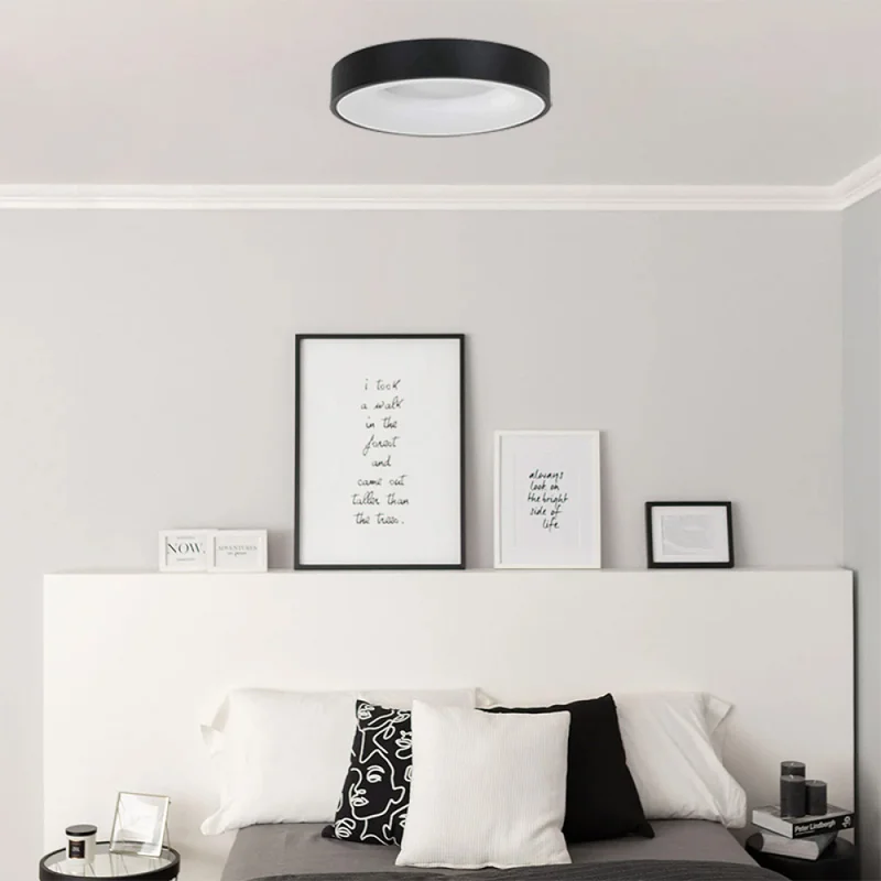 Plafon LED Redondo Philadelphia 24W 45 cm Negro en Negro - Lámparas colgantes, Uruguay | Serlux, vista 3