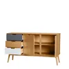 Aparador Cusco Madera Maciza en Madera natural - Muebles para TV, Uruguay | Nario Hogar, vista 2 de 2