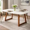 MESA COMEDOR - PATAS MADERA - TAPA LACA OFF WHITE C/VIDRIO en Off-white - Mesas de comedor, Uruguay | Champagne Home, vista 3 de 5