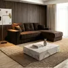 Sillón 3 cuerpos con Chaise Izquierdo - Toronto - Marrón en Marrón - Sillones y sofás, Uruguay | Ecowood, vista 1 de 2