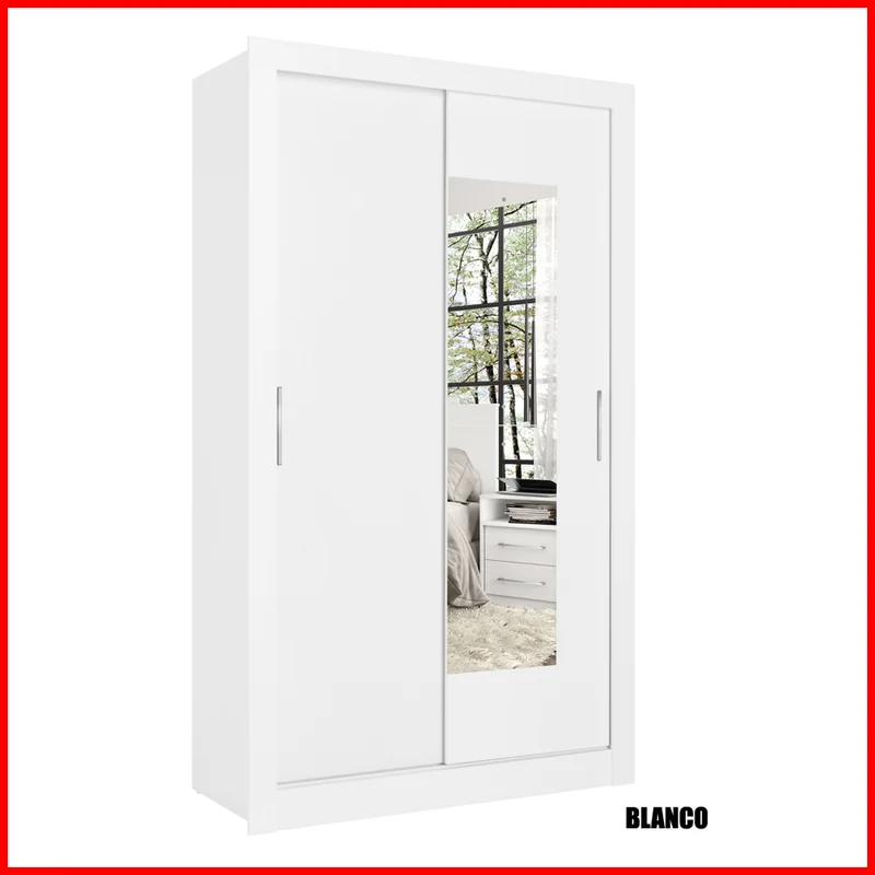 Placard puertas corredizas con espejo – City - Roperos y placares, Uruguay | Punto Unión, vista 3