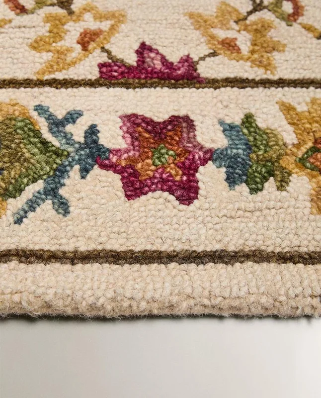 ALFOMBRA LANA ESTAMPADO FLORAL - Alfombras, Uruguay | Zara Home, vista 6